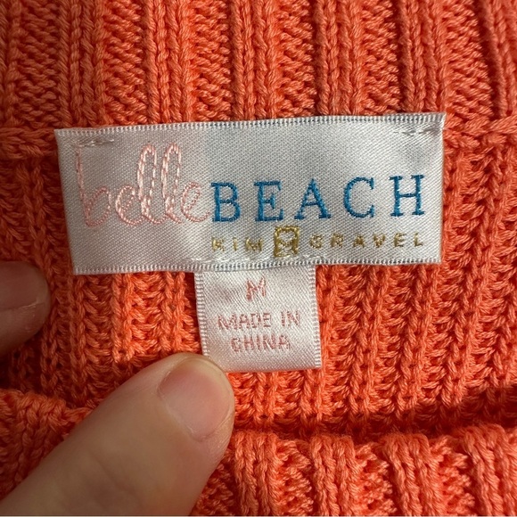 Belle Beach by Kim Gravel Palm Springs Shaker Knit Sweater, Med. - Picture 4 of 10